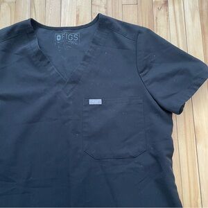 Figs Black Scrub t shirt top